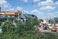 Eisenbahnfahrt, Linksseitig von Bahnhof Mitte bis Heidenau