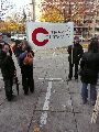 Demonstration des Bündnisses Zukunft & Zusammenhalt  gegen die Sparpolitik des Landtags