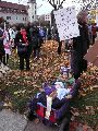 Demonstration des Bündnisses Zukunft & Zusammenhalt  gegen die Sparpolitik des Landtags