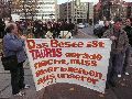 Demonstration des Bündnisses Zukunft & Zusammenhalt  gegen die Sparpolitik des Landtags