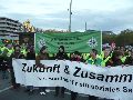 Demonstration des Bündnisses Zukunft & Zusammenhalt  gegen die Sparpolitik des Landtags