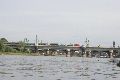 Faltbootfahrt von Pieschen zur Waldschlößchenbrückenbau-Stelle und zurück