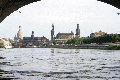 Faltbootfahrt von Pieschen zur Waldschlößchenbrückenbau-Stelle und zurück