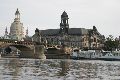 Faltbootfahrt von Pieschen zur Waldschlößchenbrückenbau-Stelle und zurück