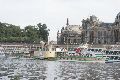Faltbootfahrt von Pieschen zur Waldschlößchenbrückenbau-Stelle und zurück