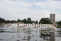 Faltbootfahrt von Pieschen zur Waldschlößchenbrückenbau-Stelle und zurück