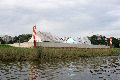 Faltbootfahrt von Pieschen zur Waldschlößchenbrückenbau-Stelle und zurück