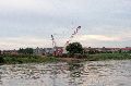 Faltbootfahrt von Pieschen zur Waldschlößchenbrückenbau-Stelle und zurück