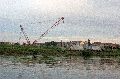 Faltbootfahrt von Pieschen zur Waldschlößchenbrückenbau-Stelle und zurück