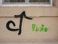 Plakate, Graffitis, Werbung,Aufkleber,  Kunst oder Ähnliches in der Neustadt-Antonstadt, Politisches und Unpolitisches