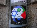 Plakate, Graffitis, Werbung,Aufkleber,  Kunst oder Ähnliches in der Neustadt-Antonstadt, Politisches und Unpolitisches
