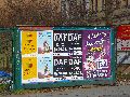 Plakate, Graffitis, Werbung,Aufkleber,  Kunst oder Ähnliches in der Neustadt-Antonstadt, Politisches und Unpolitisches