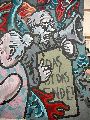 Plakate, Graffitis, Werbung,Aufkleber,  Kunst oder Ähnliches in der Neustadt-Antonstadt, Politisches und Unpolitisches