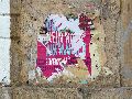 Plakate, Graffitis, Werbung,Aufkleber,  Kunst oder Ähnliches in der Neustadt-Antonstadt, Politisches und Unpolitisches