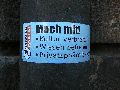 Plakate, Graffitis, Werbung,Aufkleber,  Kunst oder Ähnliches in der Neustadt-Antonstadt, Politisches und Unpolitisches