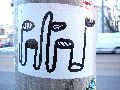 Plakate, Graffitis, Werbung,Aufkleber,  Kunst oder Ähnliches in der Neustadt-Antonstadt, Politisches und Unpolitisches