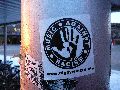 Plakate, Graffitis, Werbung,Aufkleber,  Kunst oder Ähnliches in der Neustadt-Antonstadt, Politisches und Unpolitisches