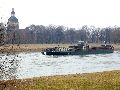 Spaziergang zwischen Pieschen-Flügelwegbrücke, längs der Elbe
