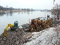 Spaziergang zwischen Pieschen-Flügelwegbrücke, längs der Elbe