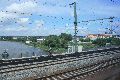 Eisenbahnfahrt Neustädter Bahnhof Richtung Heidenau, Rechtsseitig