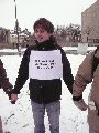 Menschenkette Erinnern und Handeln, anläßlich 13.Februar 1945