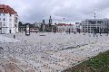 Abriß des Linde Gebäude, Herstellen von Vergangenheit der DDR