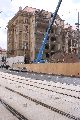 Abriß des Linde Gebäude, Herstellen von Vergangenheit der DDR