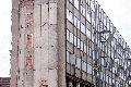Abriß des Linde Gebäude, Herstellen von Vergangenheit der DDR