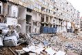 Abriß des Linde Gebäude, Herstellen von Vergangenheit der DDR