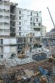 Abriß des Linde Gebäude, Herstellen von Vergangenheit der DDR