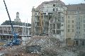 Abriß des Linde Gebäude, Herstellen von Vergangenheit der DDR