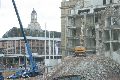 Abriß des Linde Gebäude, Herstellen von Vergangenheit der DDR