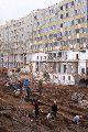 Abriß des Linde Gebäude, Herstellen von Vergangenheit der DDR