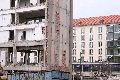 Abriß des Linde Gebäude, Herstellen von Vergangenheit der DDR