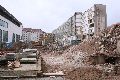 Abriß des Linde Gebäude, Herstellen von Vergangenheit der DDR