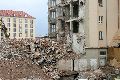 Abriß des Linde Gebäude, Herstellen von Vergangenheit der DDR