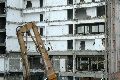 Abriß des Linde Gebäude, Herstellen von Vergangenheit der DDR