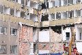 Abriß des Linde Gebäude, Herstellen von Vergangenheit der DDR