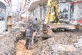 Abriß des Linde Gebäude, Herstellen von Vergangenheit der DDR