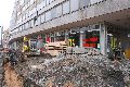 Abriß des Linde Gebäude, Herstellen von Vergangenheit der DDR