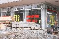 Abriß des Linde Gebäude, Herstellen von Vergangenheit der DDR