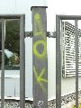 Graffitis-Schriften und Blütenfarben