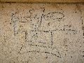 Graffitis-Schriften und Blütenfarben