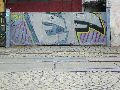Graffitis-Schriften und Blütenfarben