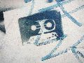 Graffitis-Schriften und Blütenfarben