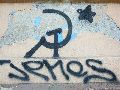 Graffitis-Schriften und Blütenfarben
