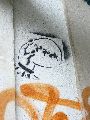Graffitis-Schriften und Blütenfarben