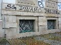 Graffitis-Schriften und Blütenfarben