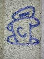 Graffitis-Schriften und Blütenfarben