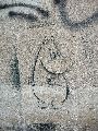 Graffitis-Schriften und Blütenfarben